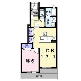 和歌山県御坊市藤田町吉田【アパート】の間取り