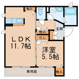 和歌山県和歌山市砂山南1丁目【マンション】の間取り
