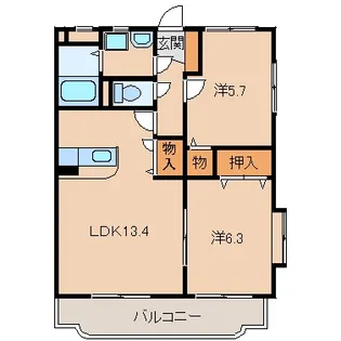 神田レジデンス【3階】の間取り