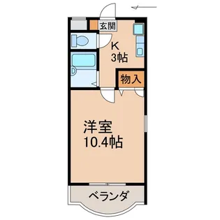 1Kの間取り画像