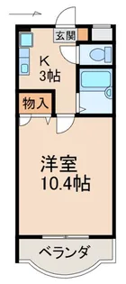 1Kの間取り画像
