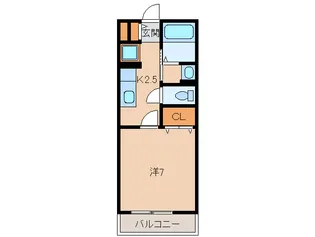 和歌山県和歌山市福島【アパート】の間取り