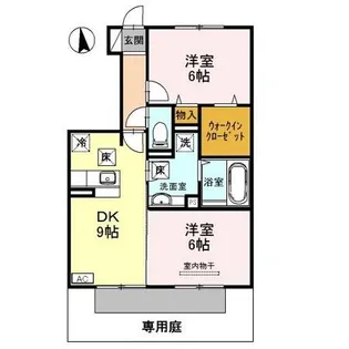 D-roomシルクマムB【1階】の間取り