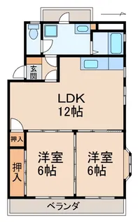 サンライト今福【2階】の間取り