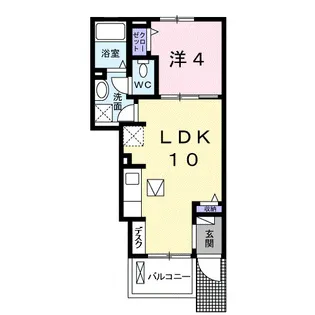 和歌山県御坊市島【アパート】の間取り