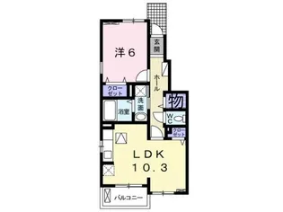 リノ小松原 Ⅲ【1階】の間取り