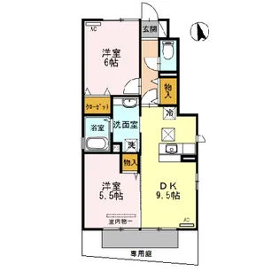 和歌山県和歌山市毛見【アパート】の間取り
