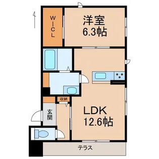 ハルミエールⅡ【1階】の間取り