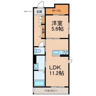 ハルミエールⅡ【2階】の間取り
