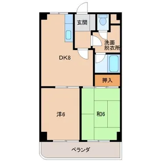 シャトー島田【3階】の間取り