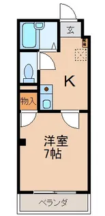 クラウンハイツ向【4階】の間取り