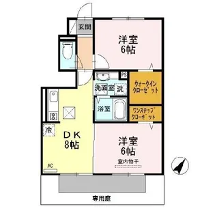 和歌山県和歌山市狐島【アパート】の間取り