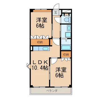 和歌山県和歌山市小倉【アパート】の間取り