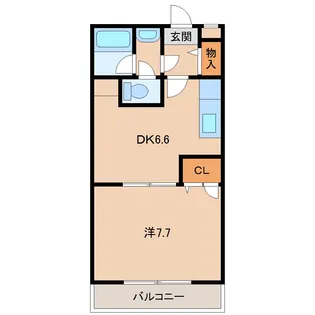 和歌山県和歌山市湊【アパート】の間取り