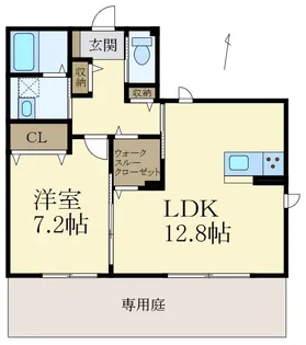 Flora A【1階】の間取り