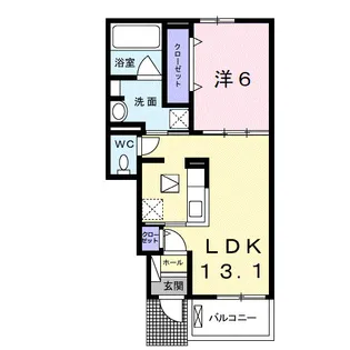 和歌山県御坊市島【アパート】の間取り