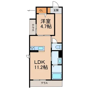 和歌山県和歌山市西布経丁1丁目【マンション】の間取り