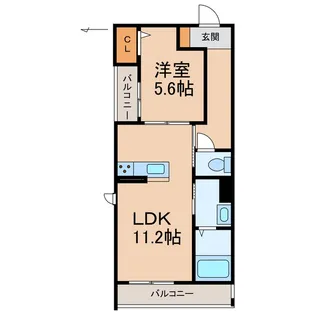 和歌山県和歌山市西布経丁1丁目【マンション】の間取り