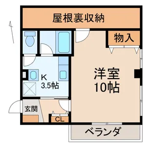 シーサイド弥生Ⅰ【3階】の間取り
