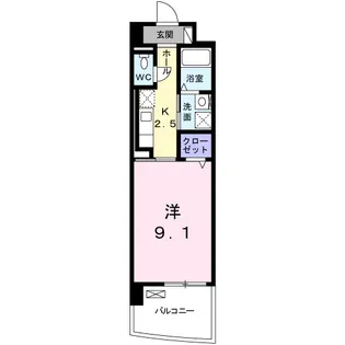 ノースグランパス【2階】の間取り