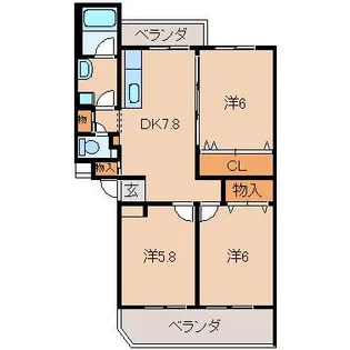 ハーバルヴィレッジ【2階】の間取り