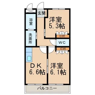 和歌山県橋本市神野々【アパート】の間取り