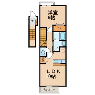 和歌山県和歌山市太田2丁目【アパート】の間取り