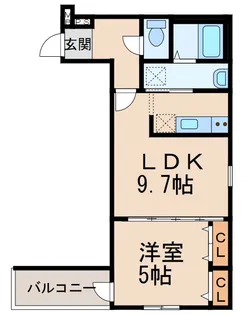 和歌山県和歌山市田中町3丁目【アパート】の間取り