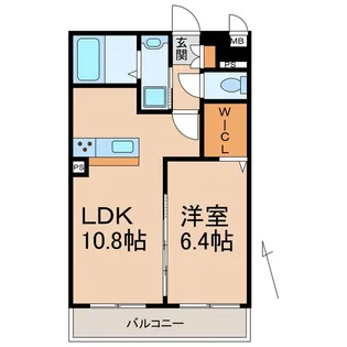 カサ・エイト【1階】の間取り