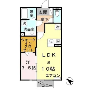 フィオーレ野崎【2階】の間取り
