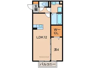 和歌山県和歌山市野崎【アパート】の間取り