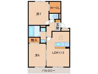 グレイス ヒルズ【1階】の間取り