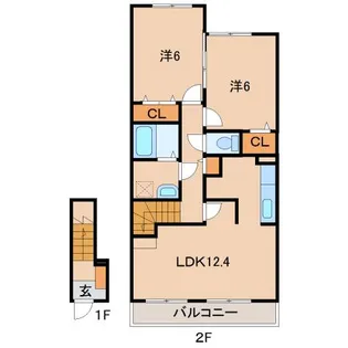 和歌山県和歌山市有本【アパート】の間取り