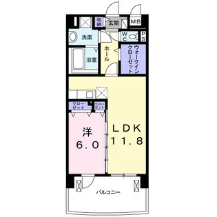 和歌山県和歌山市紀三井寺【マンション】の間取り