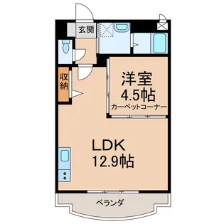 プリオール紀伊【3階】の間取り