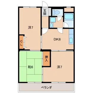 新中島エクセランス【3階】の間取り