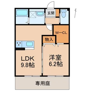 Flora A【1階】の間取り