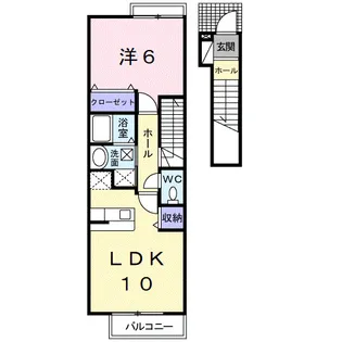 ヴァンベールⅡ【2階】の間取り