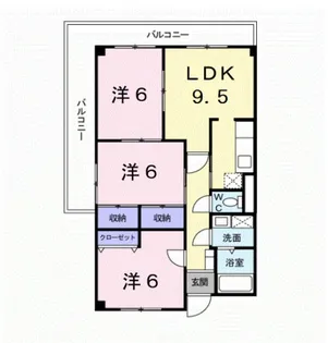 和歌山県和歌山市小松原6丁目【マンション】の間取り