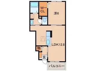 和歌山県和歌山市栄谷【アパート】の間取り