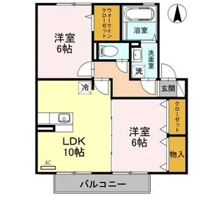 和歌山県和歌山市布引【アパート】の間取り