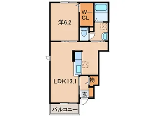 和歌山県岩出市野上野【アパート】の間取り