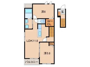 アンジュ【2階】の間取り