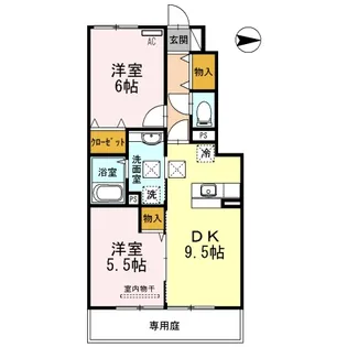 和歌山県和歌山市延時【アパート】の間取り