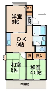セジュール梅ノ木A・B【1階】の間取り