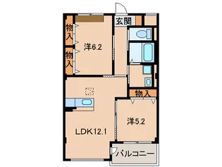 和歌山県和歌山市湊1丁目【マンション】の間取り
