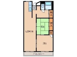 プレゼンス西浜【1階】の間取り