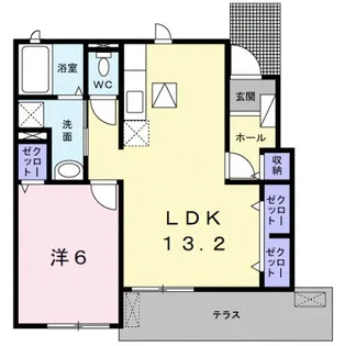 和歌山県御坊市島【アパート】の間取り