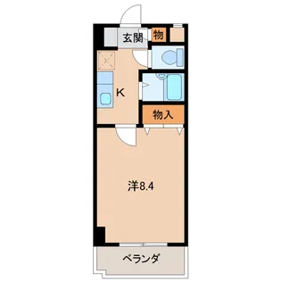 ウイング黒田【2階】の間取り