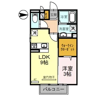 D-room西小二里Ⅱ【2階】の間取り